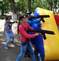 Школьный турнир по лазертагу в Павлодаре